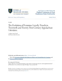 The Evolution of Feminine Loyalty Trends in Twentieth and Twenty-First Century Appalachian
