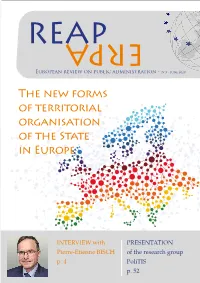 The New Forms of Territorial Organisation of the State in Europe