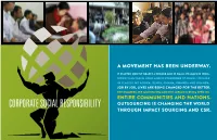 Corporate Social Responsibility Outsourcing Is Changing the World Through Impact Sourcing and CSR