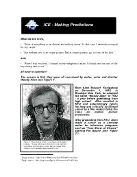 ICE - Making Predictions