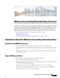 Multicast Forwarding Information Base Overview
