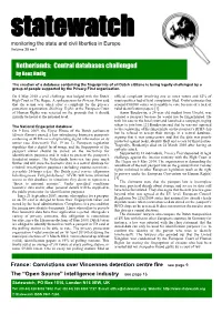 Netherlands: Central Databases Challenged by Kees Hudig
