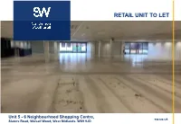 Retail Unit to Let