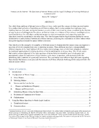 Table of Contents I