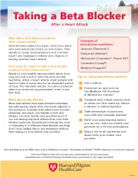 Taking a Beta Blocker After a Heart Attack
