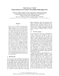 Using Satirical Cues to Detect Potentially Misleading News