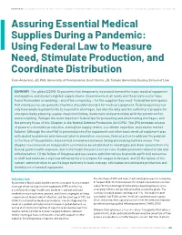 Using Federal Law to Measure Need, Stimulate Production