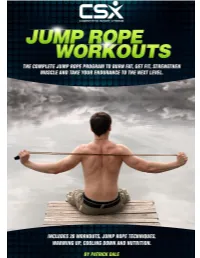 6) Jump Rope Workouts