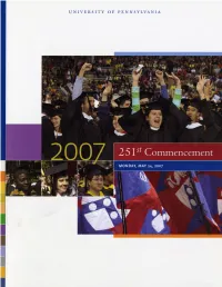 Commencement-Program-2007.Pdf