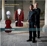 Mozart (Re)Inventions Ensemble Paladino