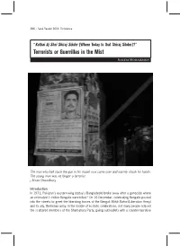 Terrorists Or Guerrillas in the Mist Naeem Mohaiemen