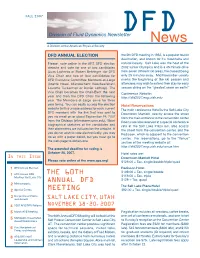 The 60Th Annual DFD Meeting
