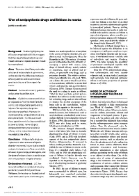 Use of Antipsychotic Drugs and Lithium in Mania