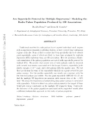 Are Supershells Powered by Multiple Supernovae? Modeling the Radio