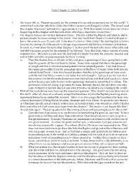 Luke Chapter 3 – John Karmelich