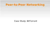 Peer-To-Peer Networking