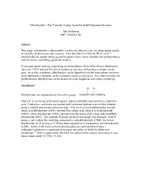 Dihydrazides - the Versatile Curing Agent for Solid Dispersion Systems