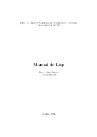 Manual De Lisp