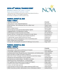 Nova 44 Annual Training Event