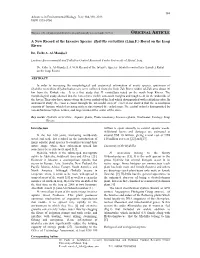 RTICLE RIGINAL a New Record of the Invasive Species Hydrilla