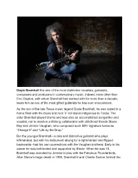 Doyle Bramhall II ​Is One of the Most Distinctive Vocalists, Guitarists