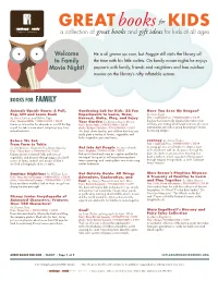 Print This List of Books for the Family