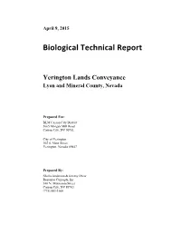 Biological Technical Report