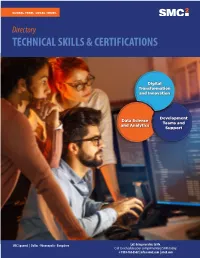 Directory of Skills & Certifications