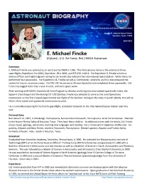 E. Michael Fincke (Colonel, U.S