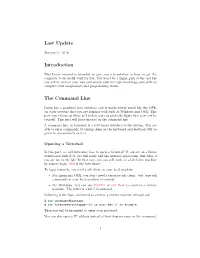 Getting Started with Linux (Pdf)