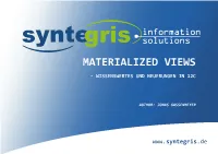 Materialized Views