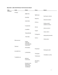 1 Appendix 3. Sable Island National Park Taxonomy Report