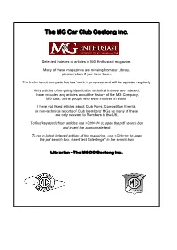 MG Enthusiast Magazine