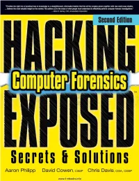 Hacking Exposed Computer Forensics.Pdf