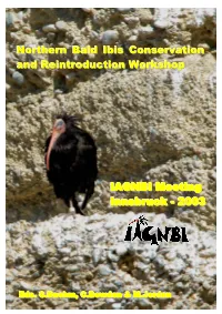 IAGNBI Conservation and Reintroduction Workshop