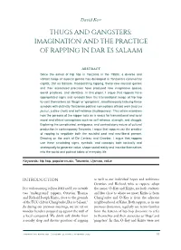 Imagination and the Practice of Rapping in Dar Es Salaam