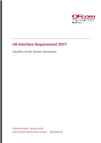 IR 2077 Satellite Earth Station Networks
