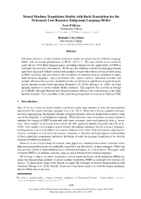 Neural Machine Translation Models with Back-Translation for the Extremely Low-Resource Indigenous Language Bribri