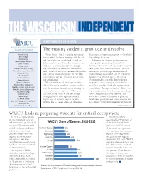 The Missing Students: Gratitude and Resolve WAICU Leads in Preparing