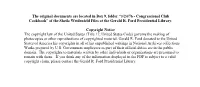Congressional Club Cookbook” of the Sheila Weidenfeld Files at the Gerald R