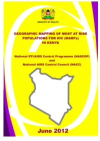 Geographic Mapping of Most at Risk Populations for HIV in Kenya