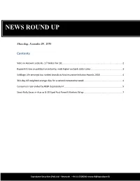 News Round up 29.11.2018