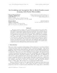 On Overfitting and Asymptotic Bias in Batch Reinforcement Learning With
