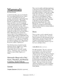 Reptiles and Amphibians