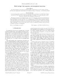 Wehrl Entropy, Lieb Conjecture, and Entanglement Monotones