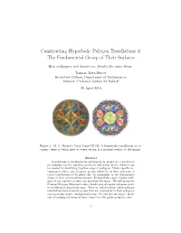 Constructing Hyperbolic Polygon Tessellations & the Fundamental