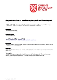 Diagnostic Workflow for Hereditary Erythrocytosis and Thrombocytosis