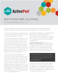 End-To-End Perl Solutions