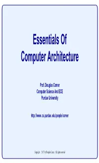 Essentials of Computer Architecture
