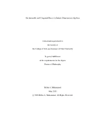 On Amenable and Congenial Bases for Infinite Dimensional Algebras